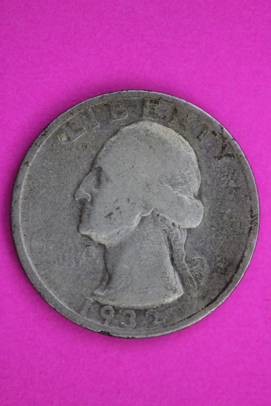 1932 S George Washington Silver Quarter Guaranteed Authentic Genuine Coin 1611