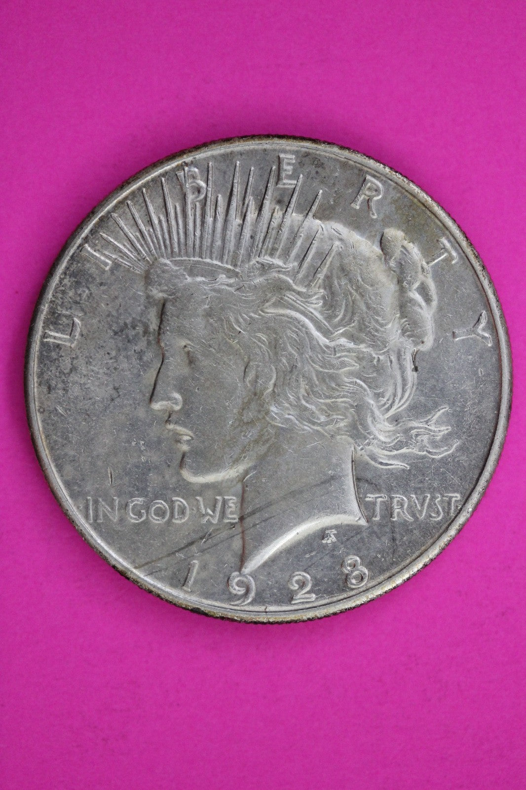 1928 S Peace Lady Liberty Semi Key Date Silver Dollar Guaranteed Authentic 1779