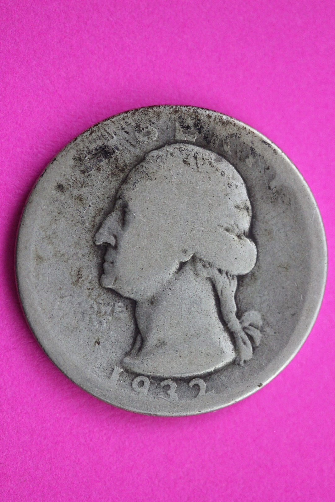 1932 D George Washington Silver Quarter Semi Key Date Coin Guaranteed Real 0877N