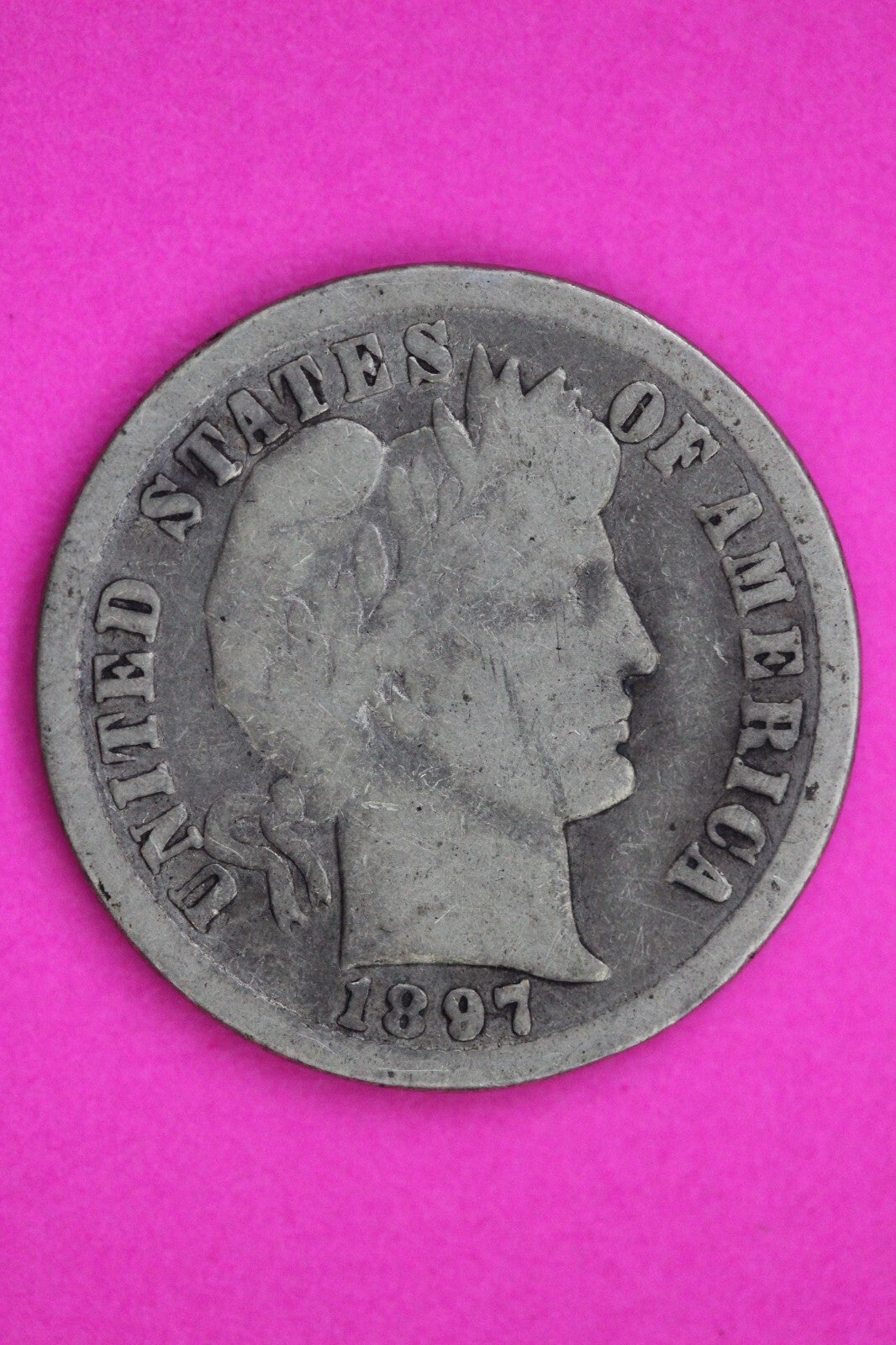 1897 O Barber Liberty Dime Silver Coin Semi Key Date Guaranteed Authentic 1287