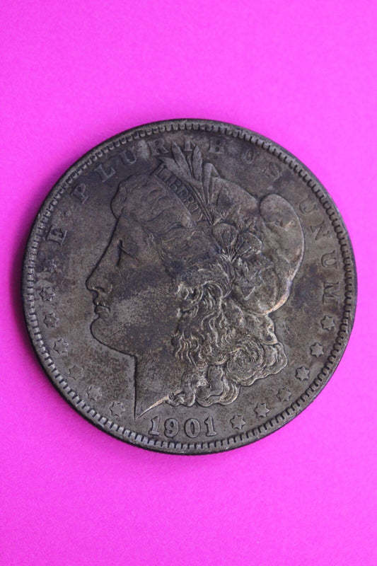 High Grade 1901 P Morgan Liberty Silver Dollar Scarce Philadelphia Mint Coin 284