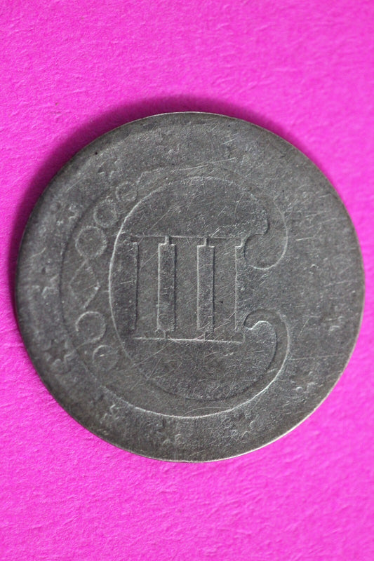 1853 Trime 3 Three Cent Silver Dime Exact Coin Shown In Pics Key Date 59