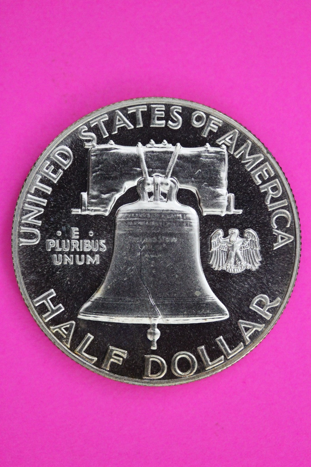 Cameo OBV Milk Spot 1962 Proof Ben Franklin Half Dollar Silver Coin Genuine 1785