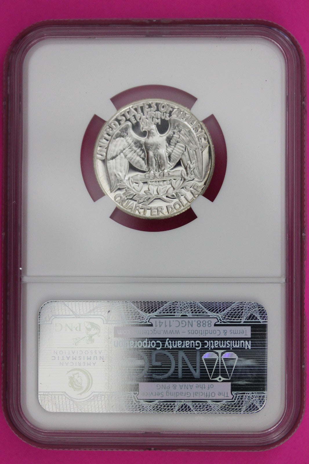 1960 PF 68 Proof Washington Silver Quarter NGC Certified Graded Authentic 1353