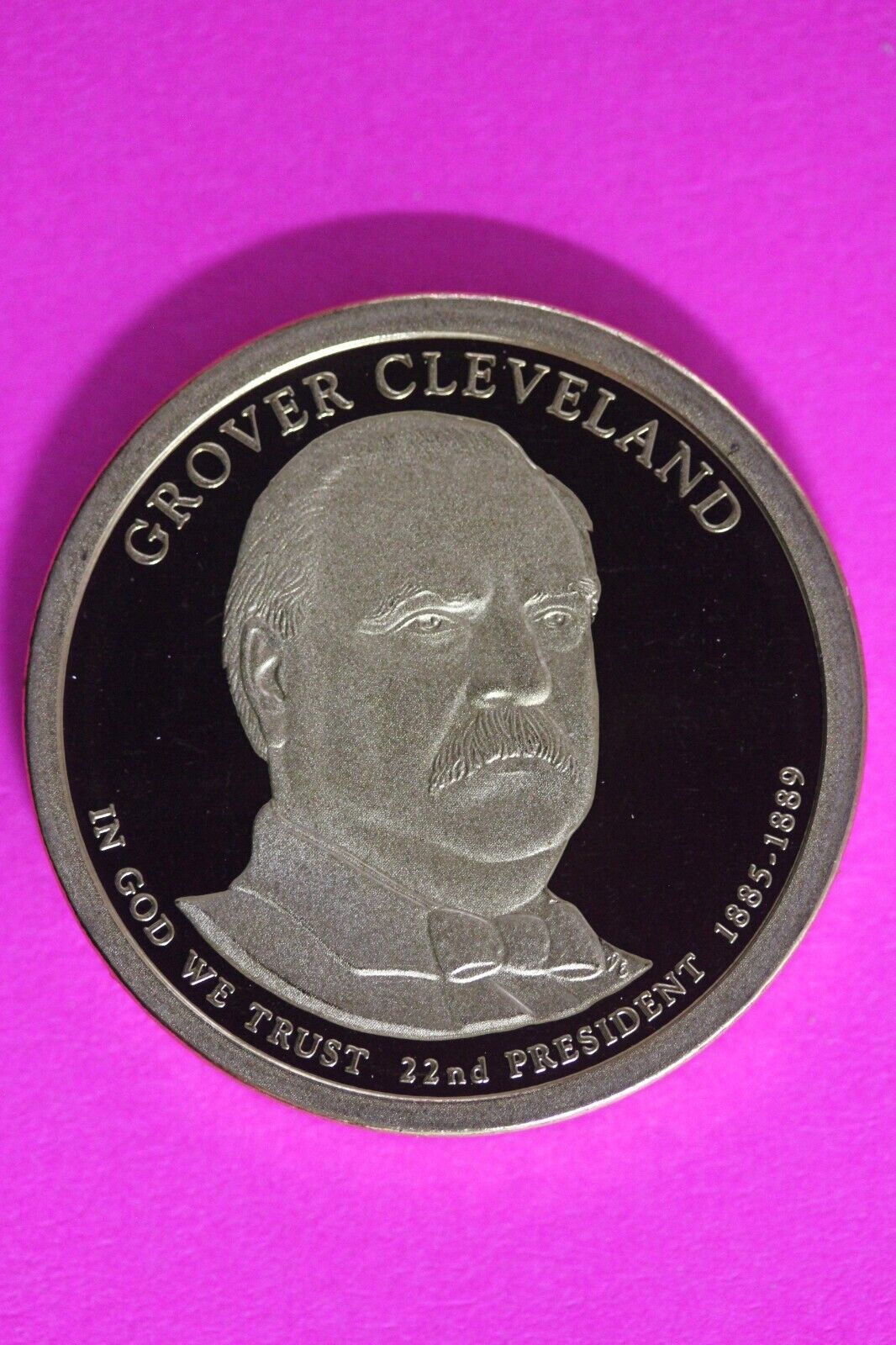 Proof 2012 S Grover Cleveland 1 Presidential Dollar DCAM Exact Coin Shown TOM 07