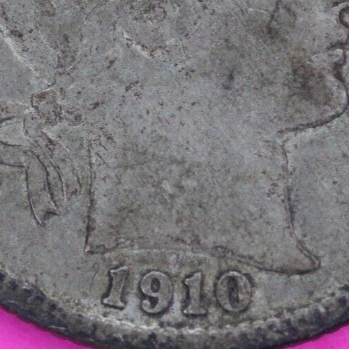 1910 P Barber Liberty Dime Scarce Semi Key Date Coin Philadelphia Mint 145