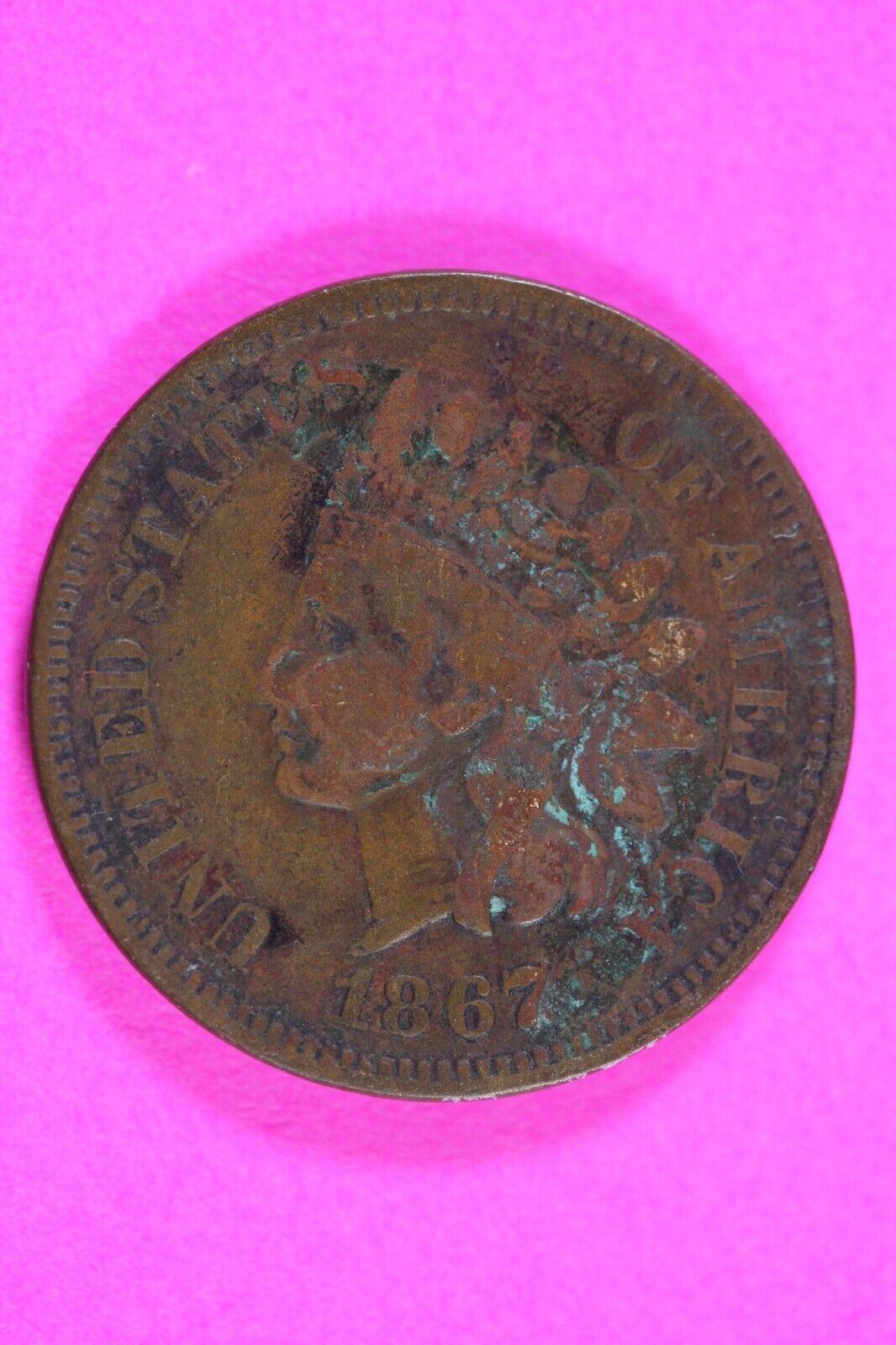 1867 Indian Head Cent Penny Early Type You Get The Exact Coin Pictured 267