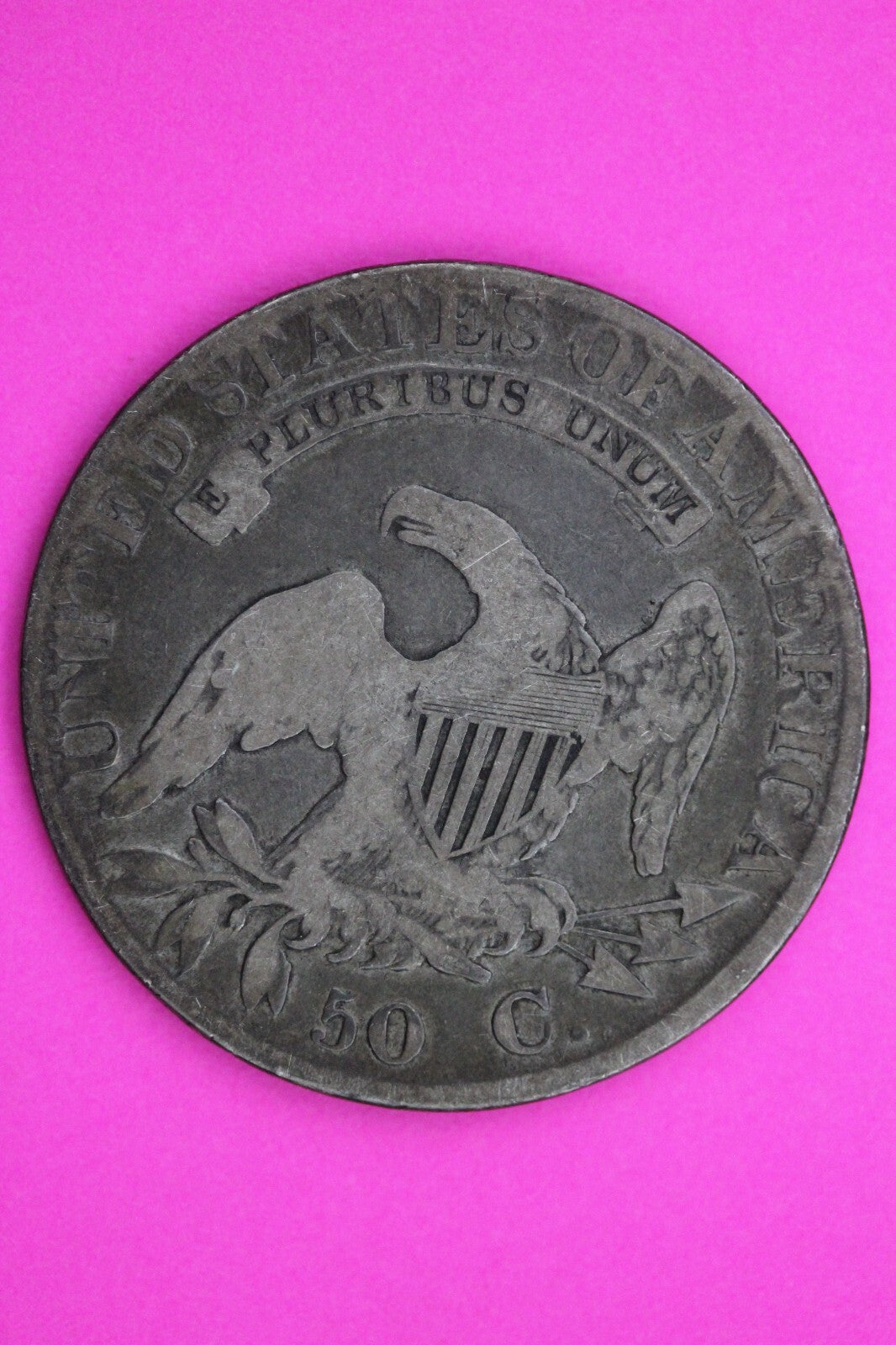 1823 Cap Bust Liberty Half Dollar Silver Rare Semi Key Date Coin 0393N