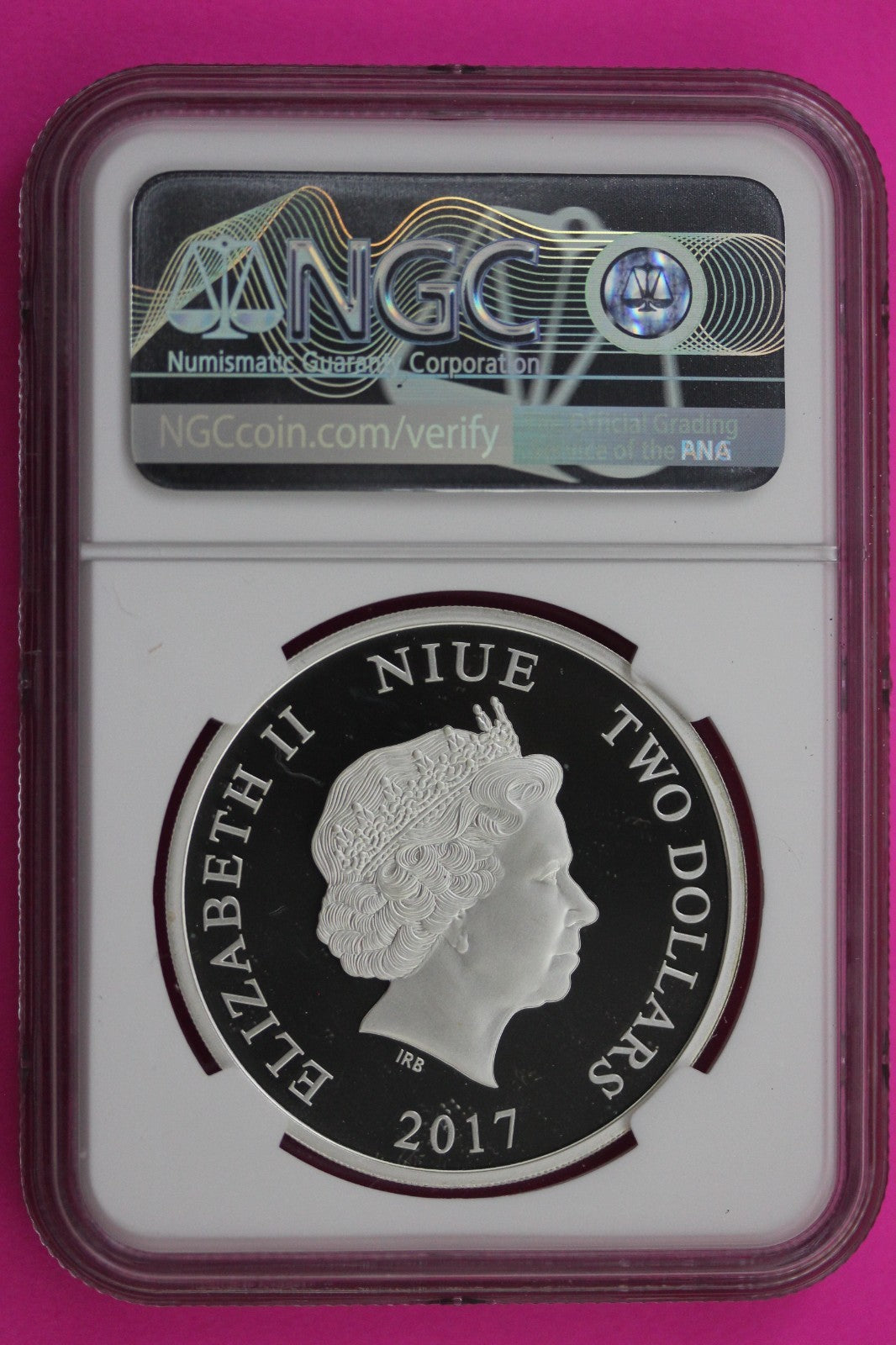 2017 Star Wars Rogue 1 Rebellion PF 69 1 OZ Silver Colorized Coin Niue NGC 595