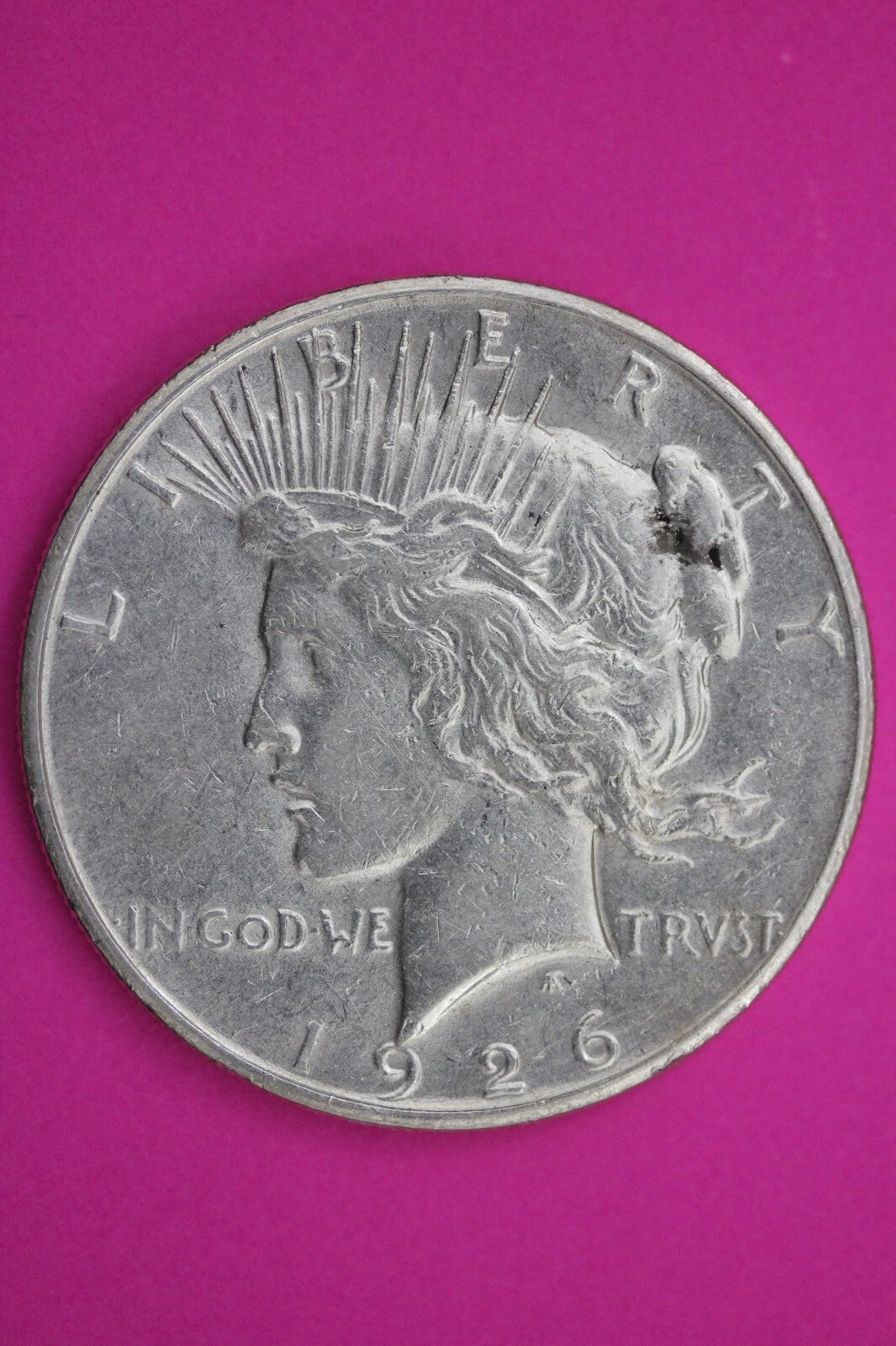High Grade 1926 S Liberty Peace Silver Dollar San Francisco Mint Nice Luster 84