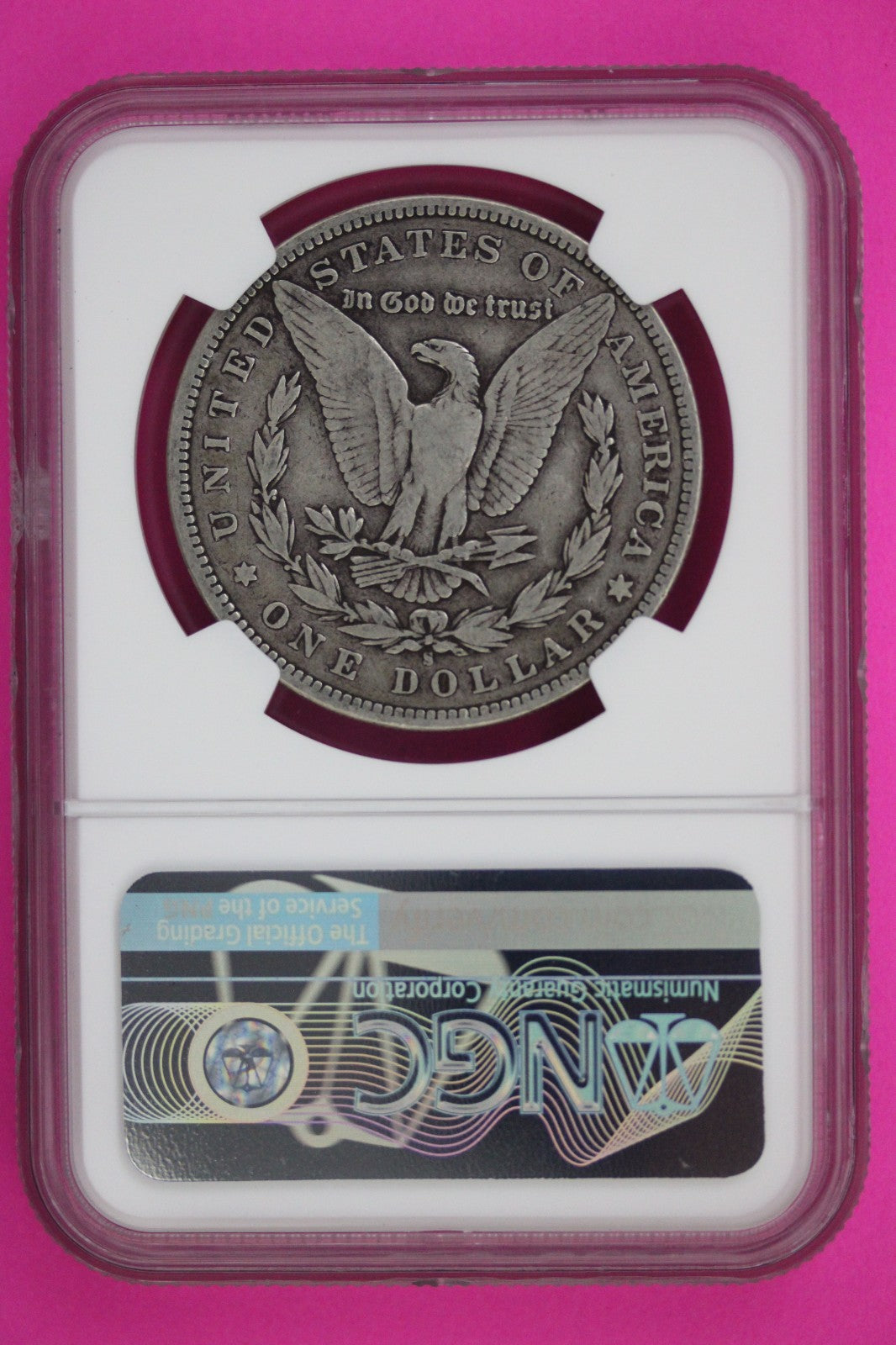 1896 S F 15 Liberty Morgan Silver Dollar NGC Certified Graded Authentic 993