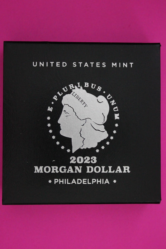 Gem Brilliant Uncirculated 2023 P Morgan Silver Dollar .999 Mint Box COA 6034