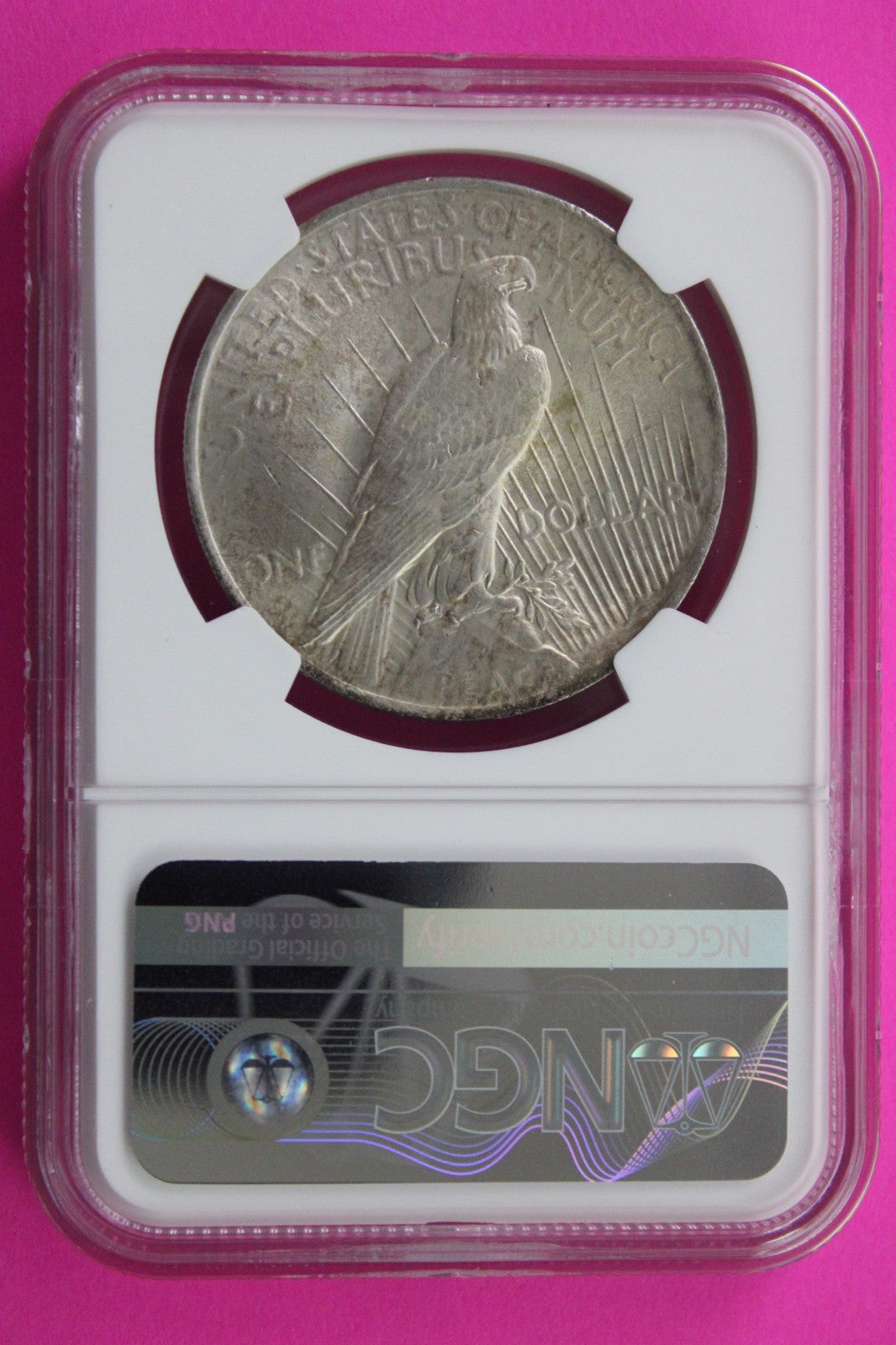 1923 P MS 63 Liberty Peace Silver Dollar NGC Certified Graded Authentic 721