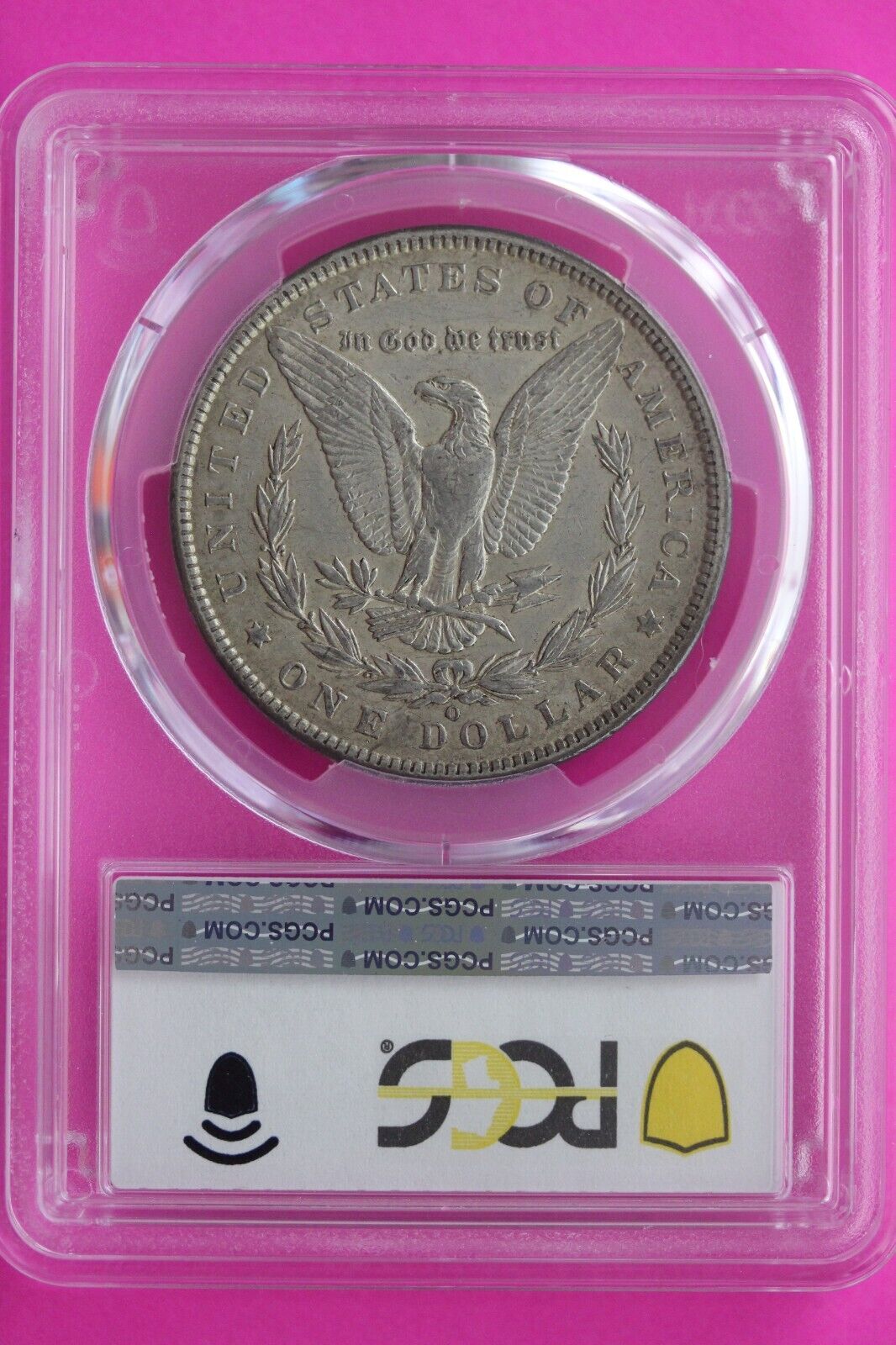 1894 O AU 55 Liberty Morgan Silver Dollar PCGS Certified Authentic Slab 865