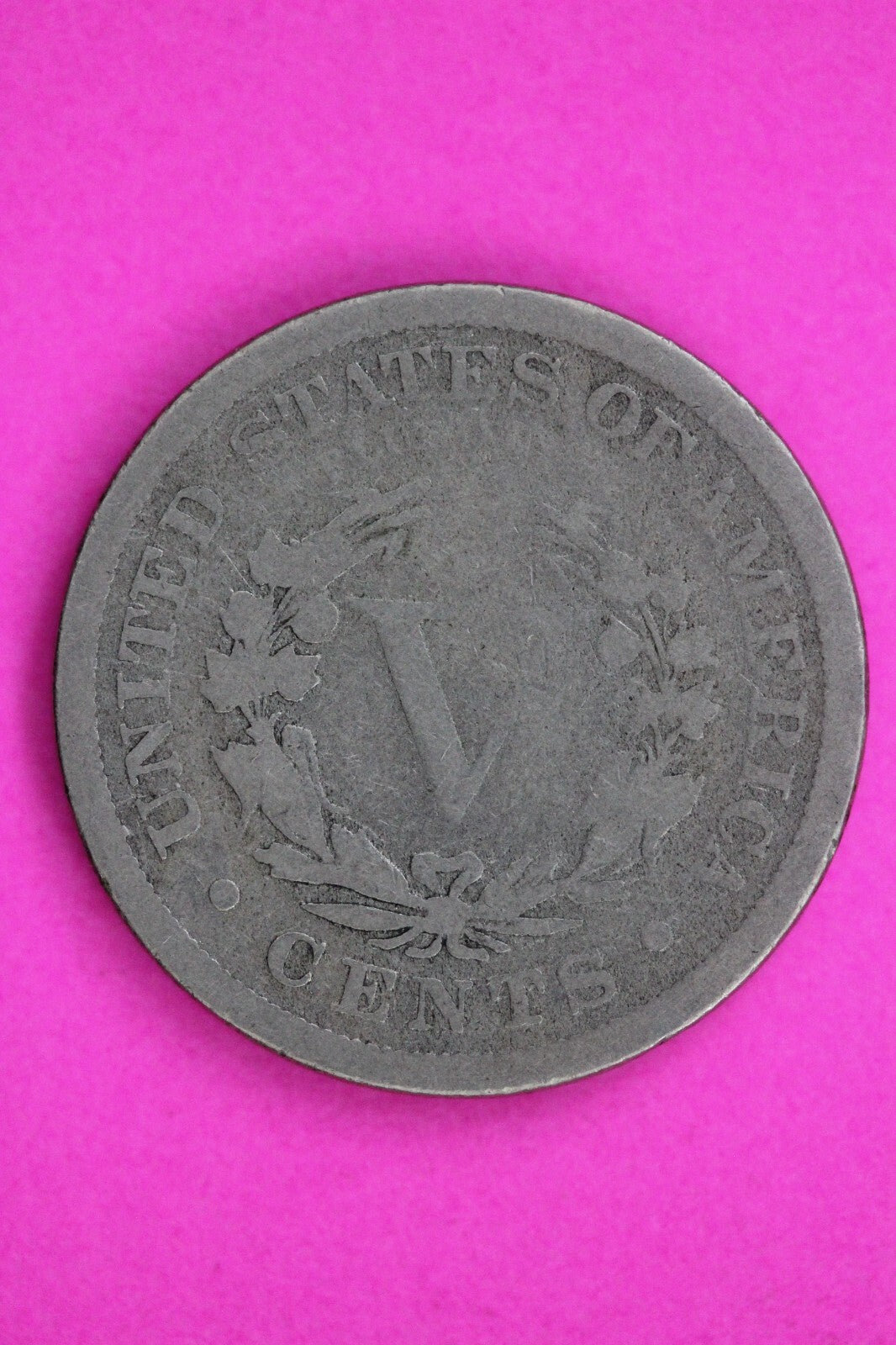 1885 V Liberty Nickel Guaranteed Authentic & Genuine Coin Free Shipping 1525
