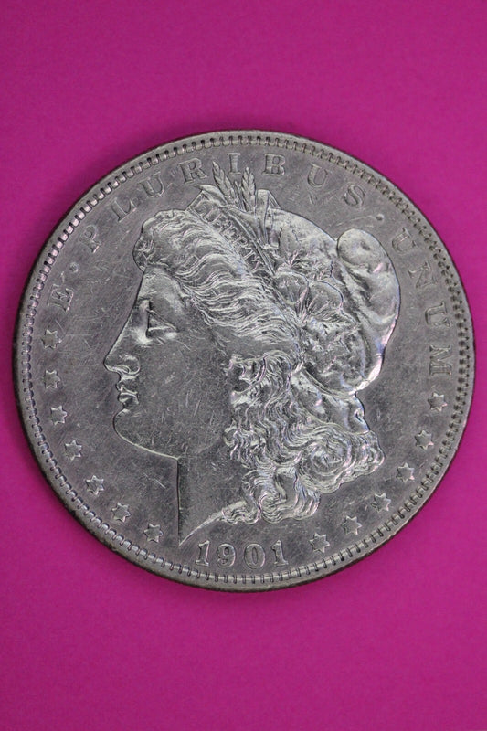 1901 P Morgan Lady Liberty Silver Dollar Scarce Key Date Coin Philadelphia 391