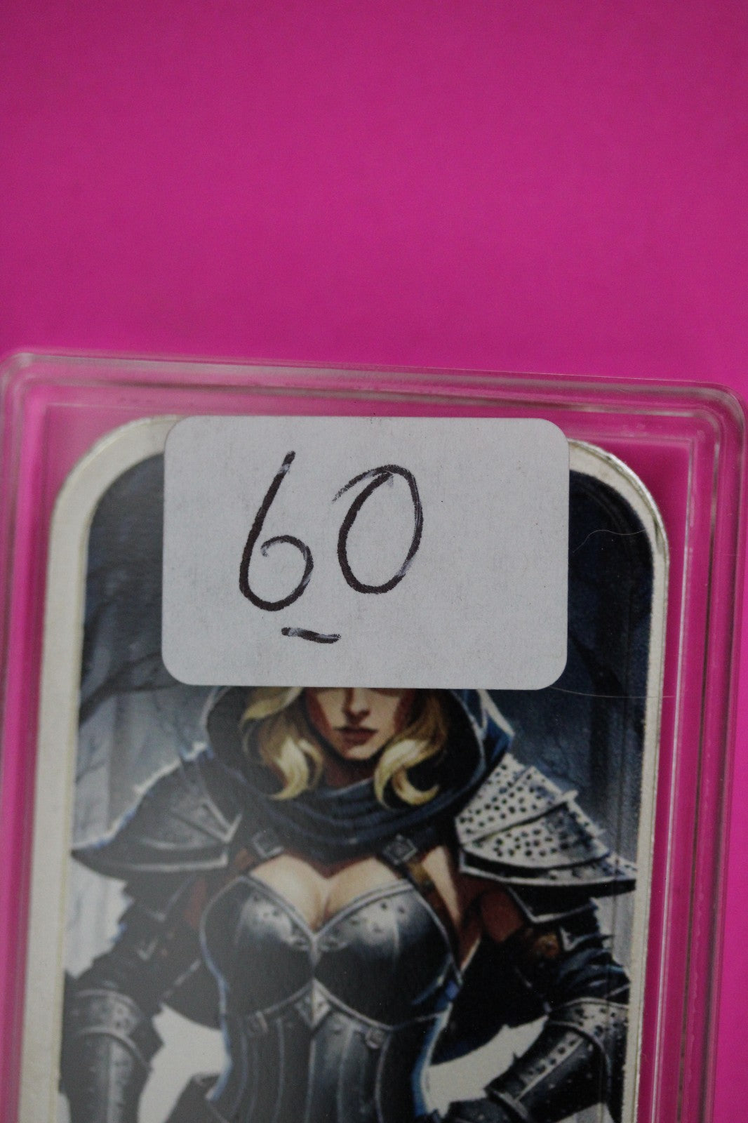 Silver Art Bar Colorized Lady Warrior Peace & Love Hayleybug Mint 1 OZ Rare B60