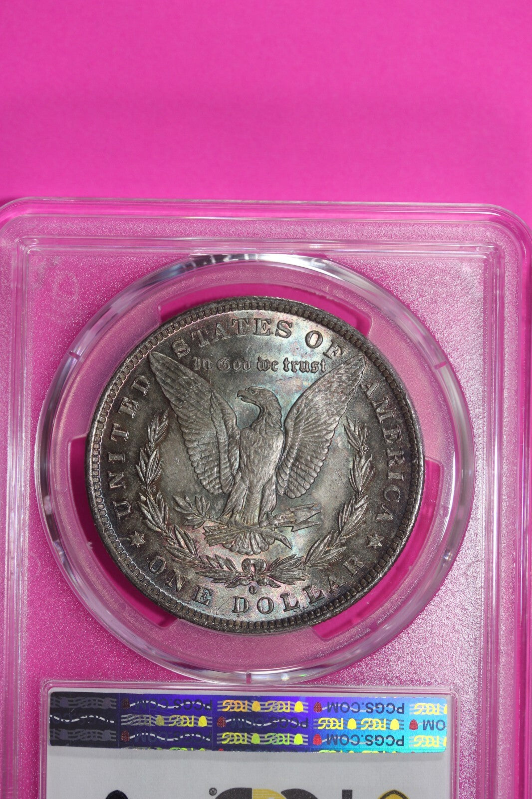 Nicely Toned 1884 O MS 62 Liberty Morgan Silver Dollar PCGS Certified Slab 752