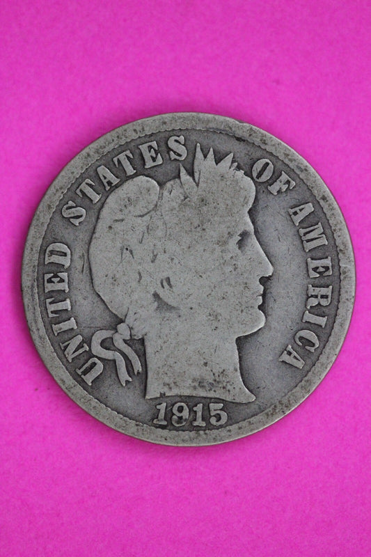 1915 S Barber Liberty Dime Silver Coin Guaranteed Authentic Free Shipping 1552