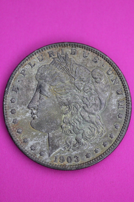 Nicely Toned 1903 P Liberty Morgan Silver Dollar Coin Guaranteed Authentic 130N