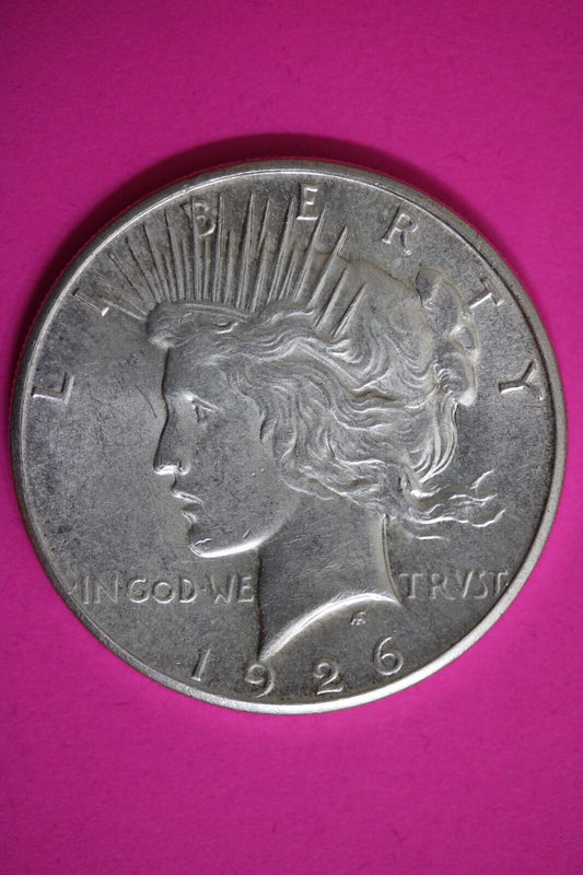 High Grade 1926 S Liberty Peace Silver Dollar Exact Coin In Pics Lots Luster 88