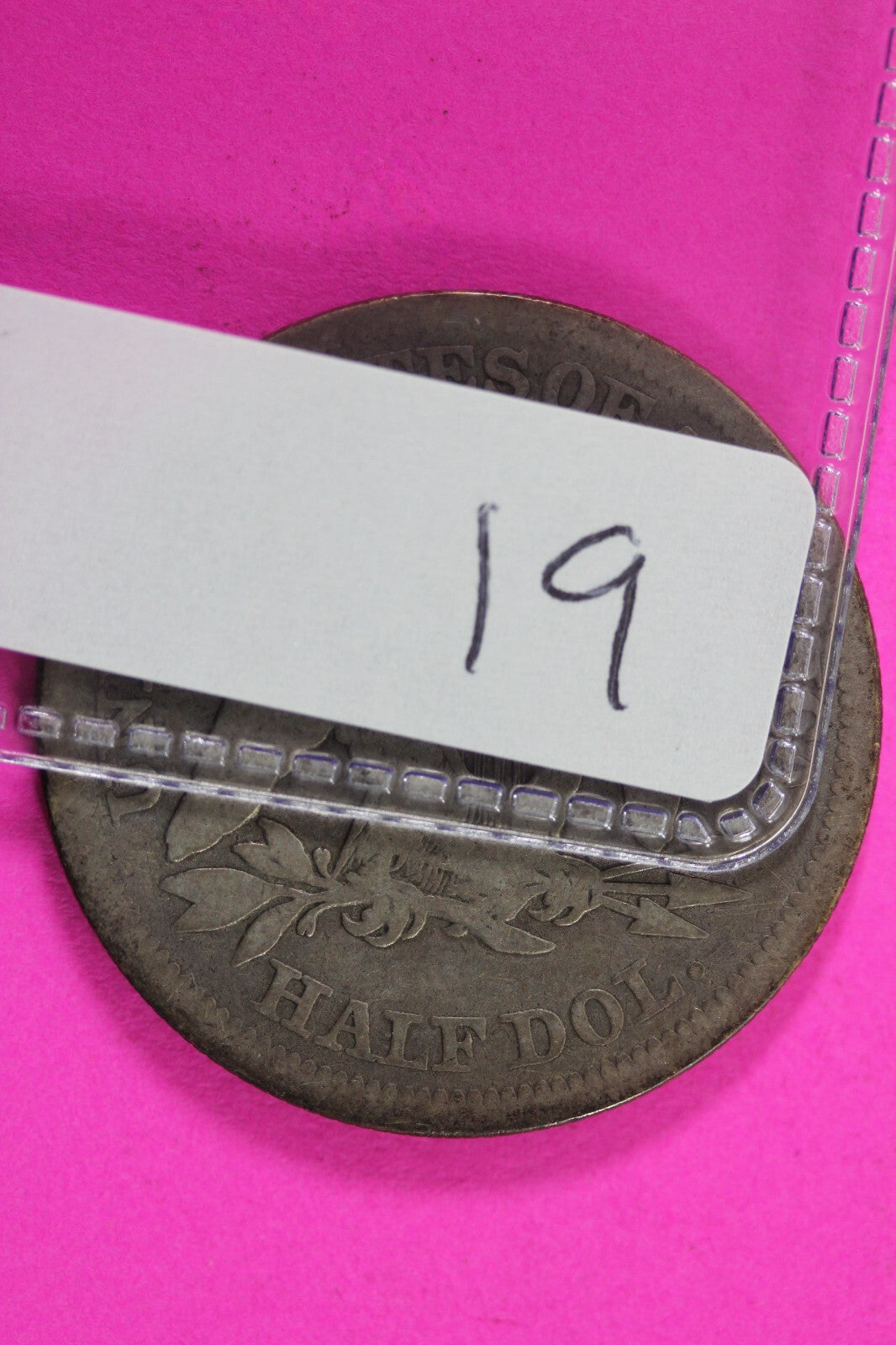 1854 P Seated Liberty Half Dollar Silver Exact Coin In Pic Key Date Scratches 19