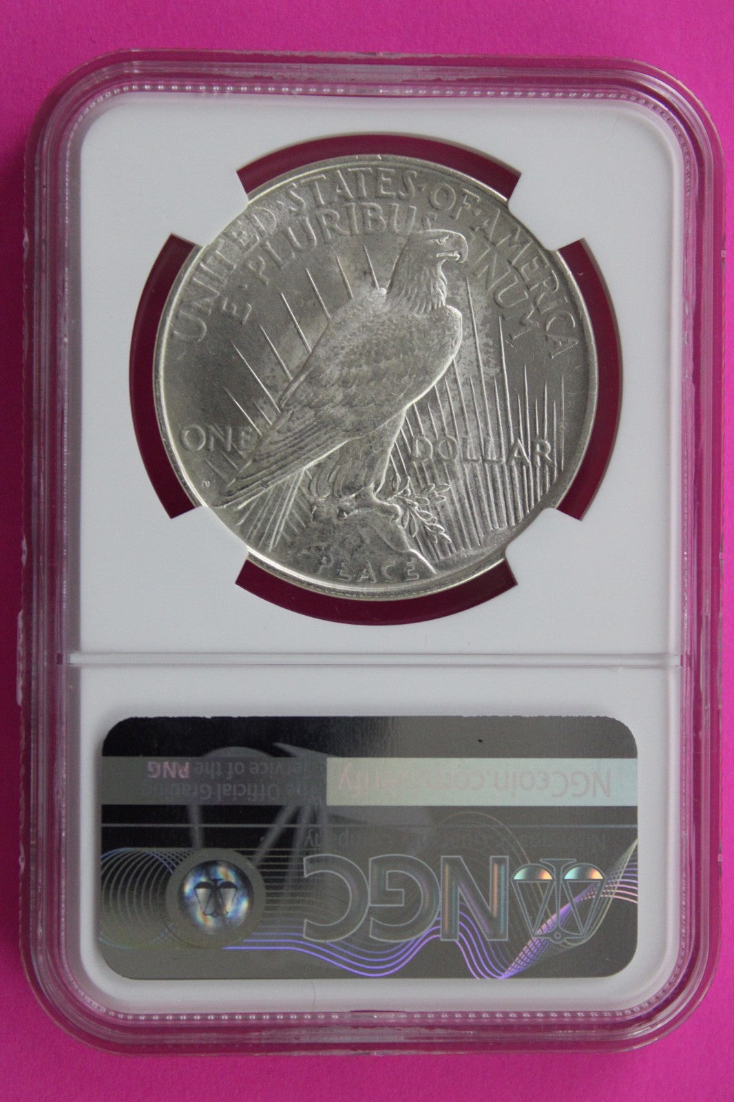 1922 D MS 63 Liberty Peace Silver Dollar NGC Certified Graded Authentic 708