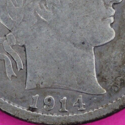 1914 P Barber Liberty Dime Scarce Semi Key Date Silver Coin Philadelphia Mint 31