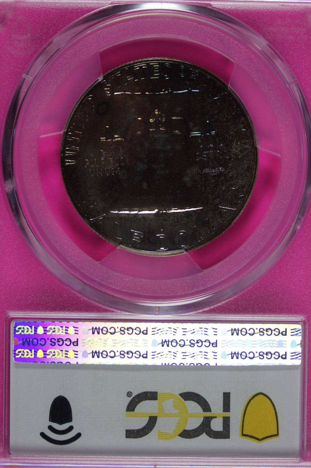 Rainbow Toned 1961 Silver PR 65 Ben Franklin Half PCGS Graded Authentic Slab 170