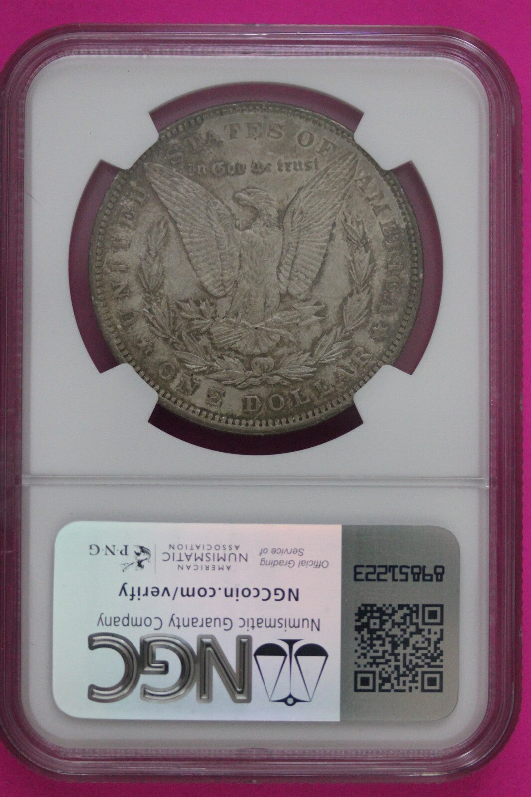 1890 P MS 63 Liberty Morgan Silver Dollar NGC Certified Graded Authentic 694
