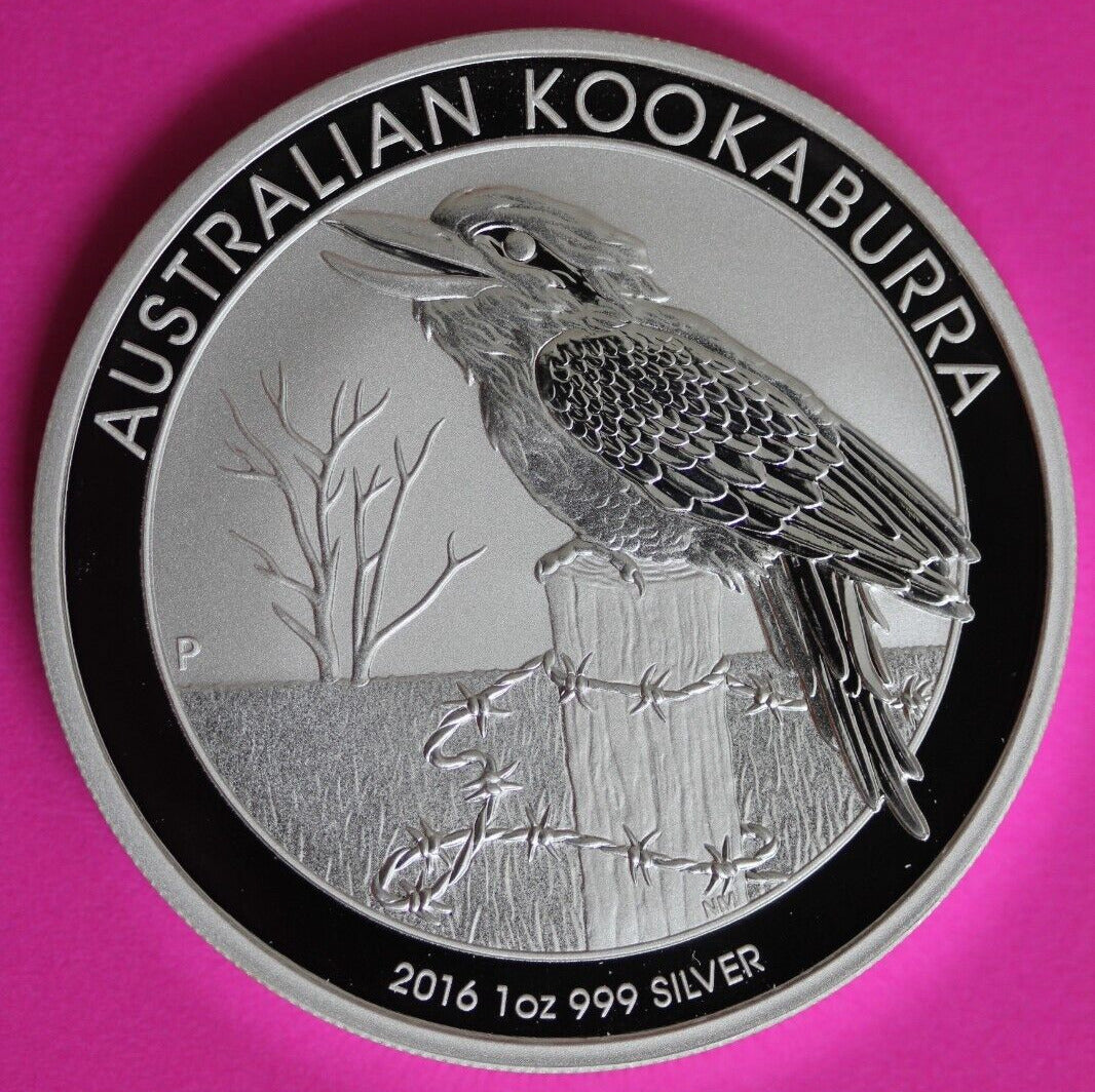 2016 Gem BU Australia Kookaburra Silver Same Coin In Pics Proof Like Surface 13