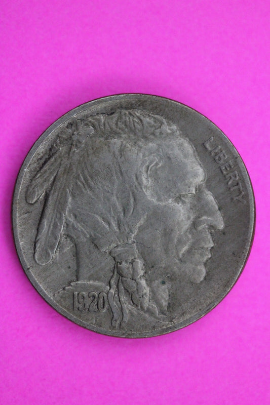 High Grade 1920 P Buffalo Indian Nickel Exact Coin Pictured Philadelphia Mint 16