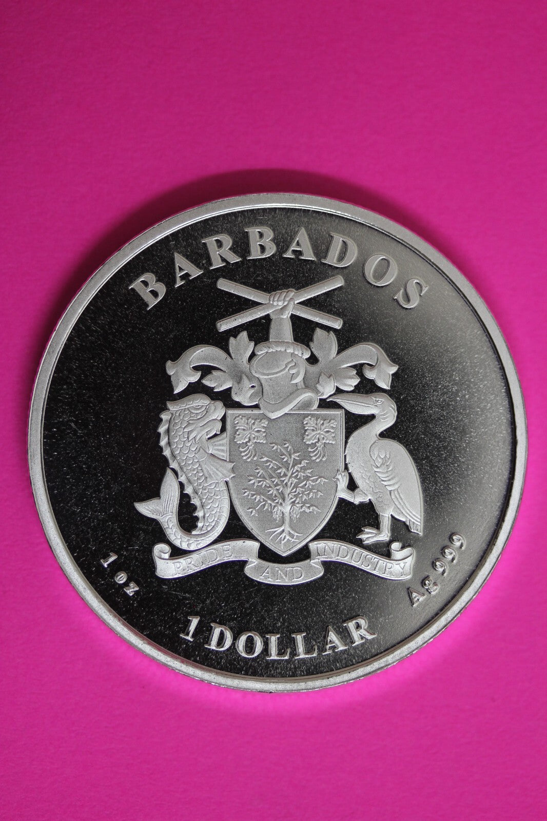 Gem BU 2023 Barbados Monkey 1 OZ Silver Coin .999 Fine $1.00 Same Coin In Pic 19