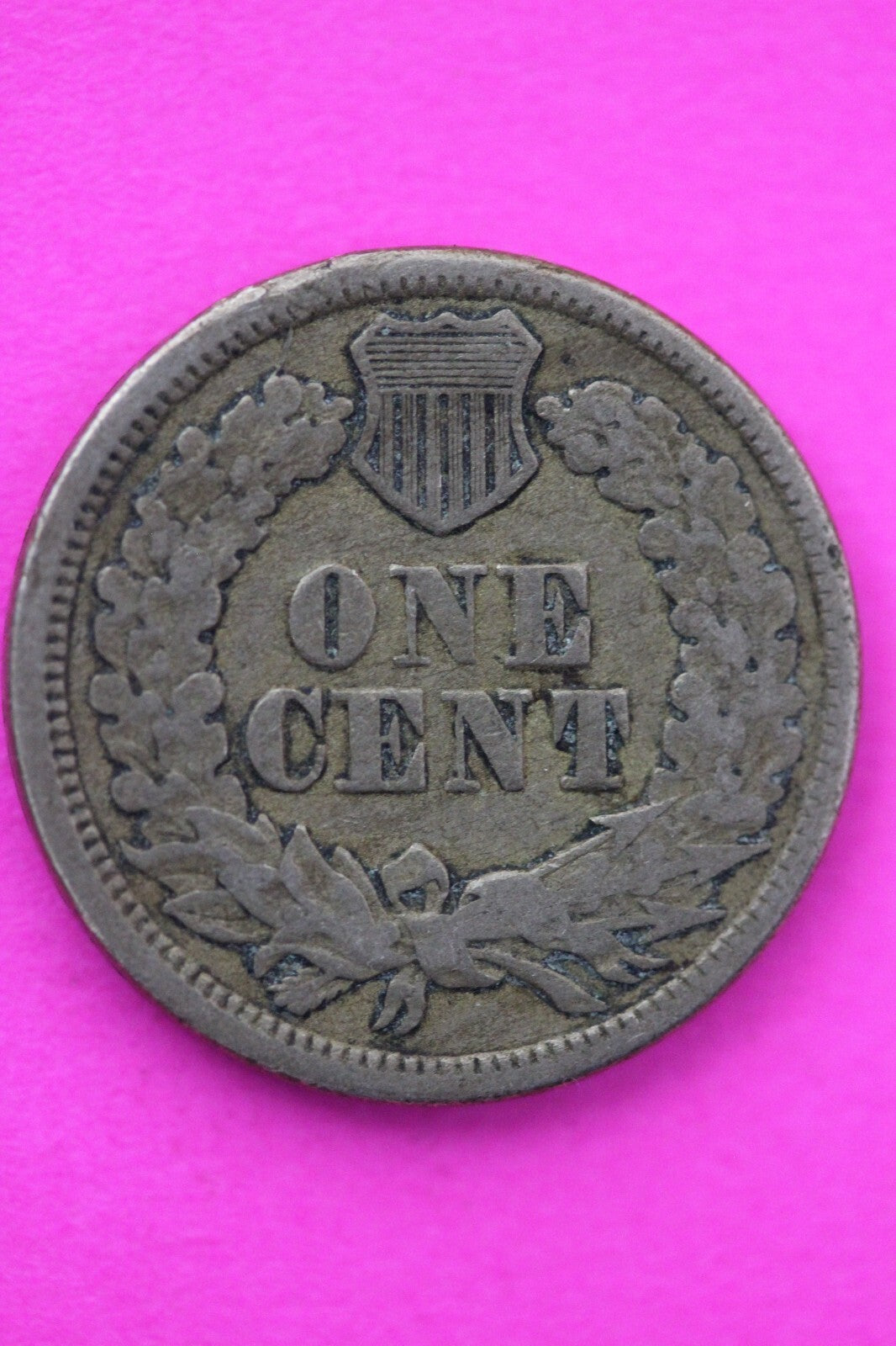 1863 Copper Nickel Indian Head Cent Penny Early Type Coin Exact Coin Pictured 37