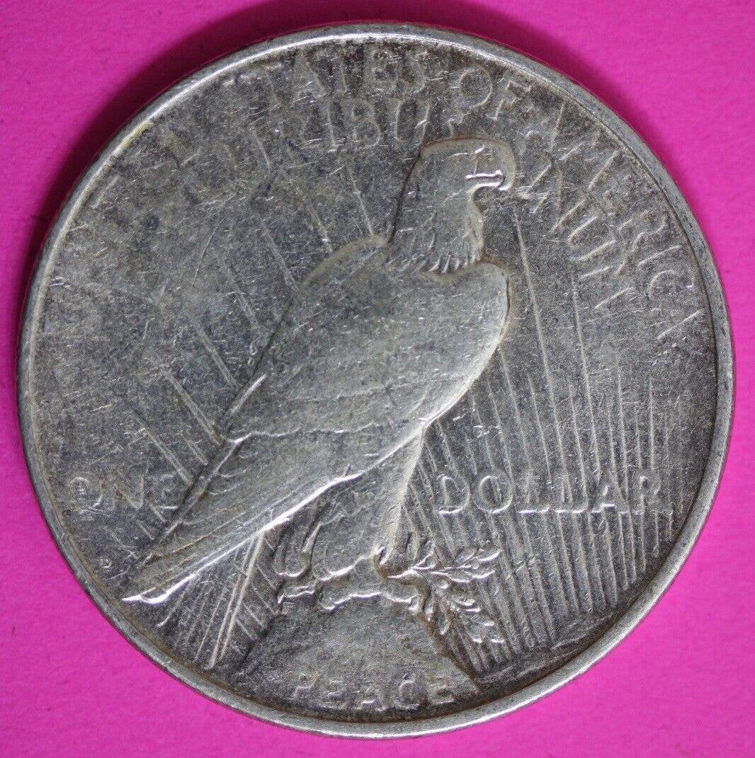 Toned 1923 D Liberty Peace Silver Dollar Exact Coin In Pics Semi Key Date 33