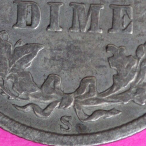 High Grade 1908 S Barber Liberty Dime Scarce Semi Key Date Silver Coin 52