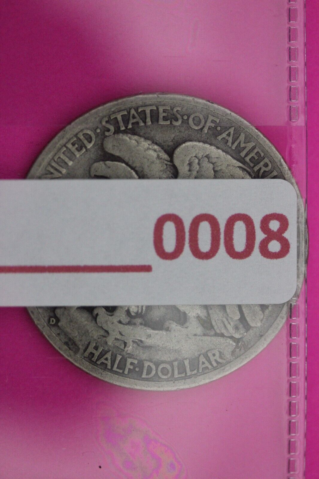 1938 D Walking Liberty Half Dollar Scarce Semi Key Date Silver Walker Coin 0008