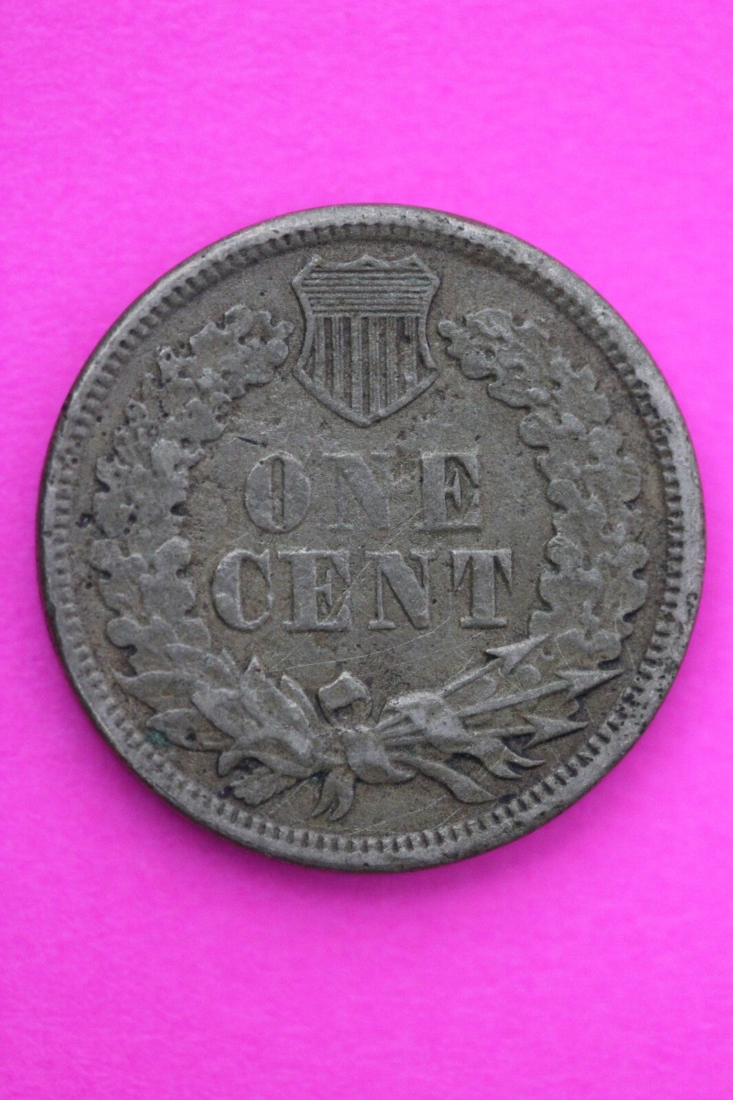 1863 Copper Nickel Indian Head Cent Penny Exact Early Type Coin Pictured 21