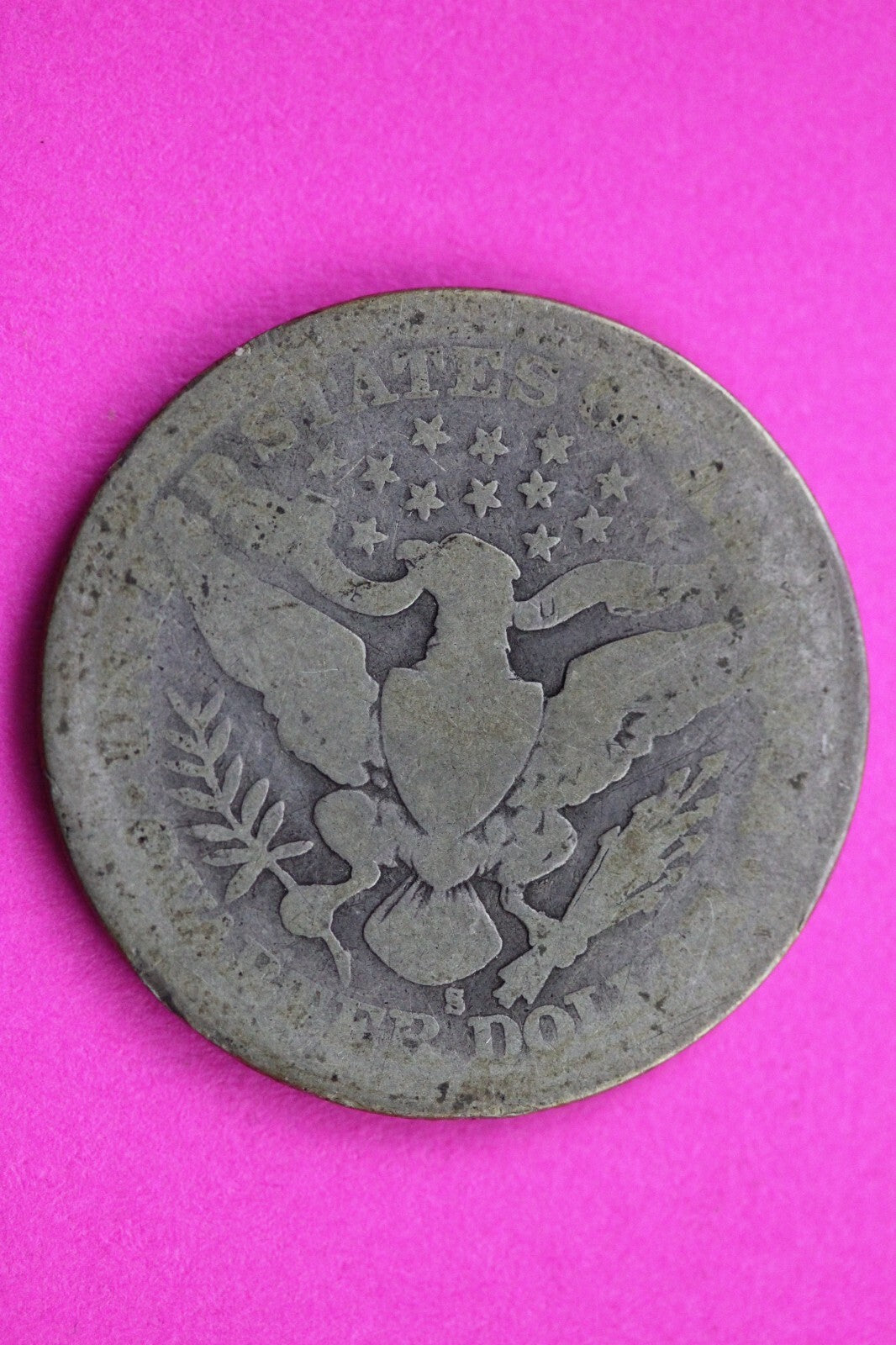 1915 S Barber Liberty Silver Quarter Scarce Guaranteed Authentic Rare Coin 0891