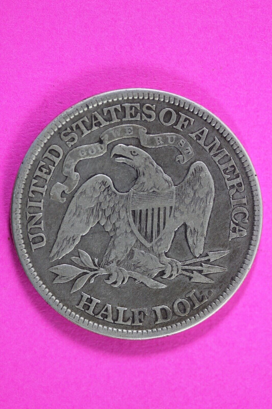 1876 P Seated Liberty Half Dollar Silver Semi Key Date Same Coin  In Pics 36