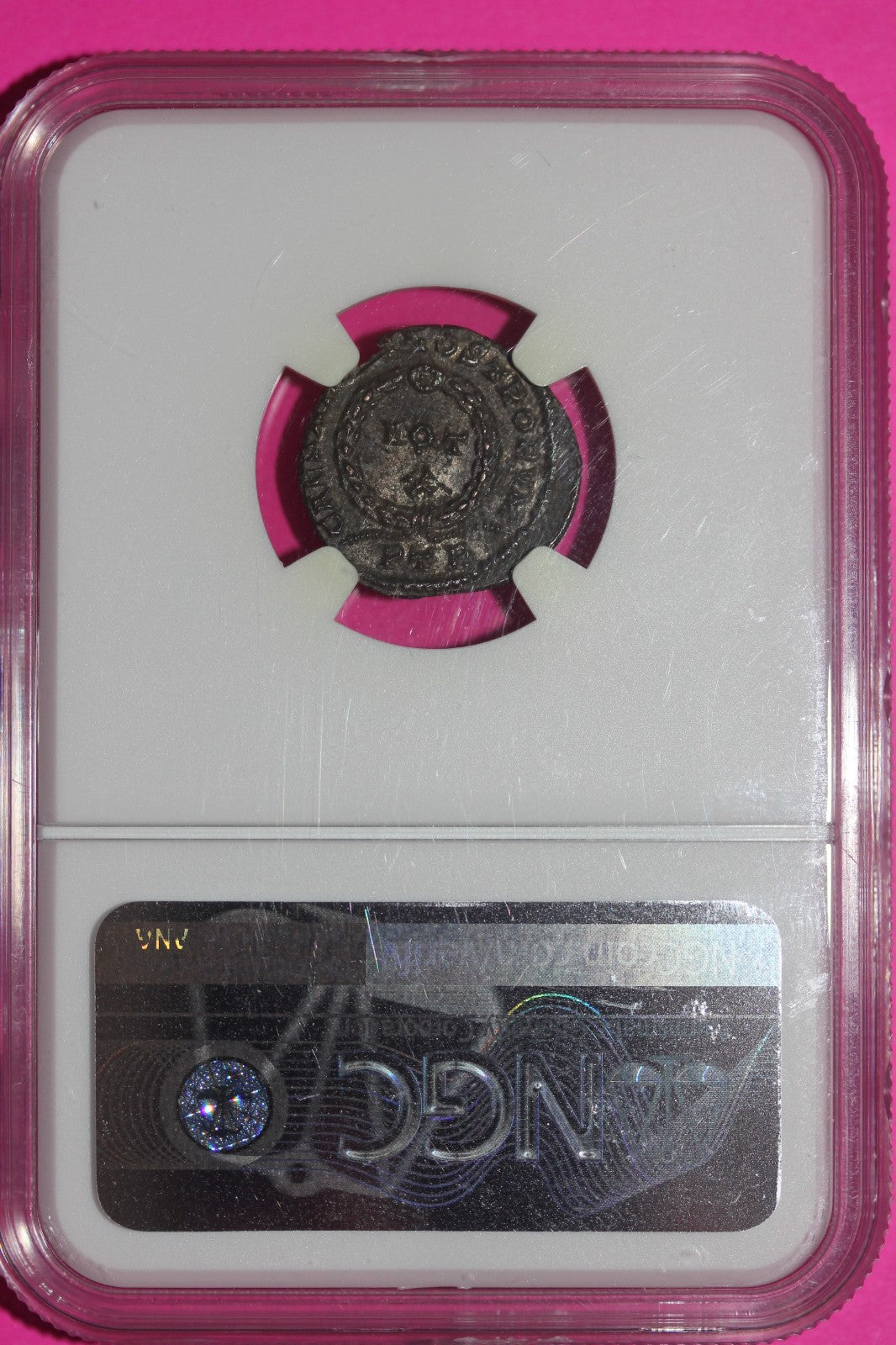 Choice XF Roman Empire Constantine II AD 337-340 AE3 BI Nummus Trier NGC Slab 95