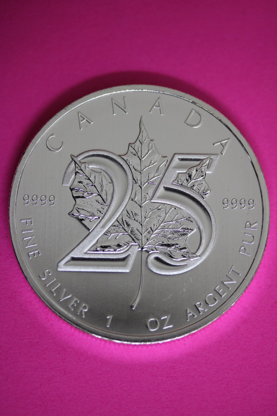 Gem BU 2013 Canada $5 Dollars 1 Ounce Silver Maple Leaf Same Coin In Pics CAF02