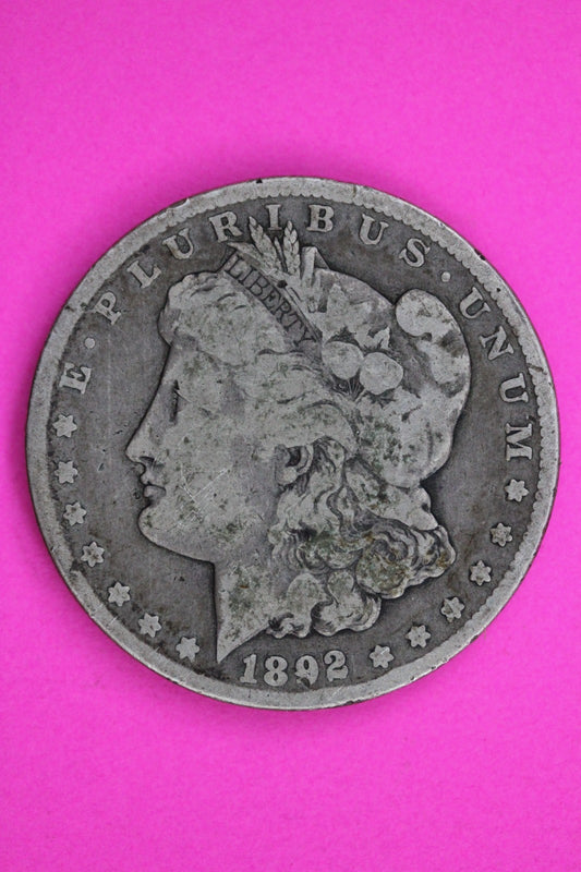 1892 CC Morgan Lady Liberty Silver Dollar Guaranteed Authentic & Genuine 1745