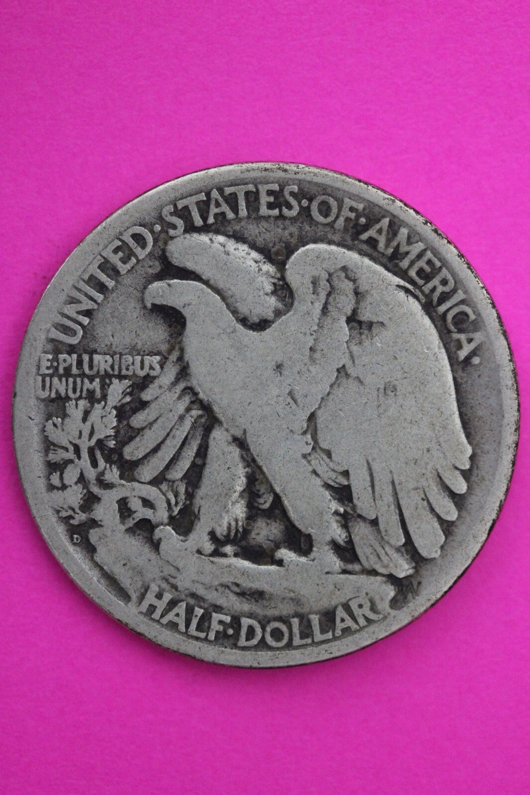 1920 D Walking Liberty Walker Half Dollar Coin Semi Key Date Coin Genuine 0429N