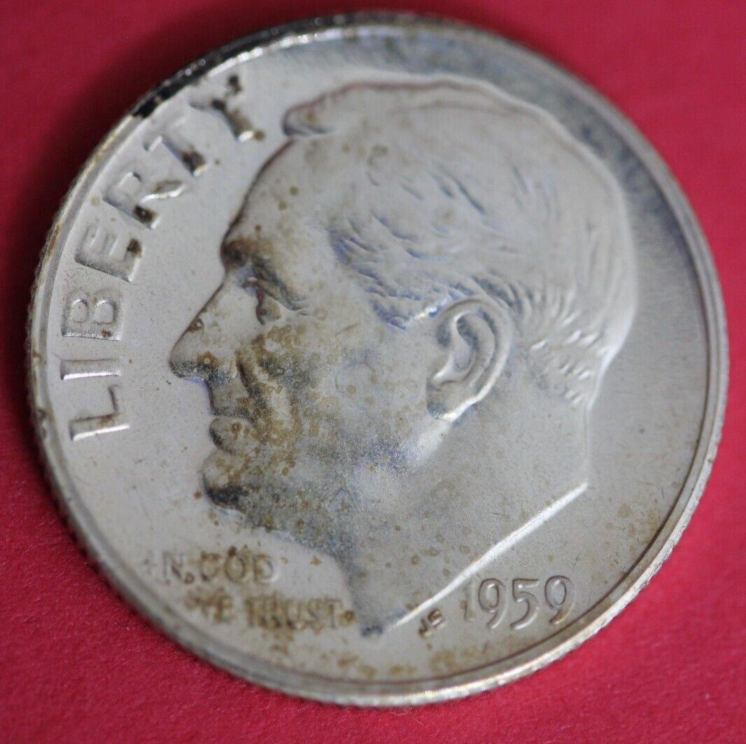 1959 Silver Proof Roosevelt Dime Exact Coin Shown  24