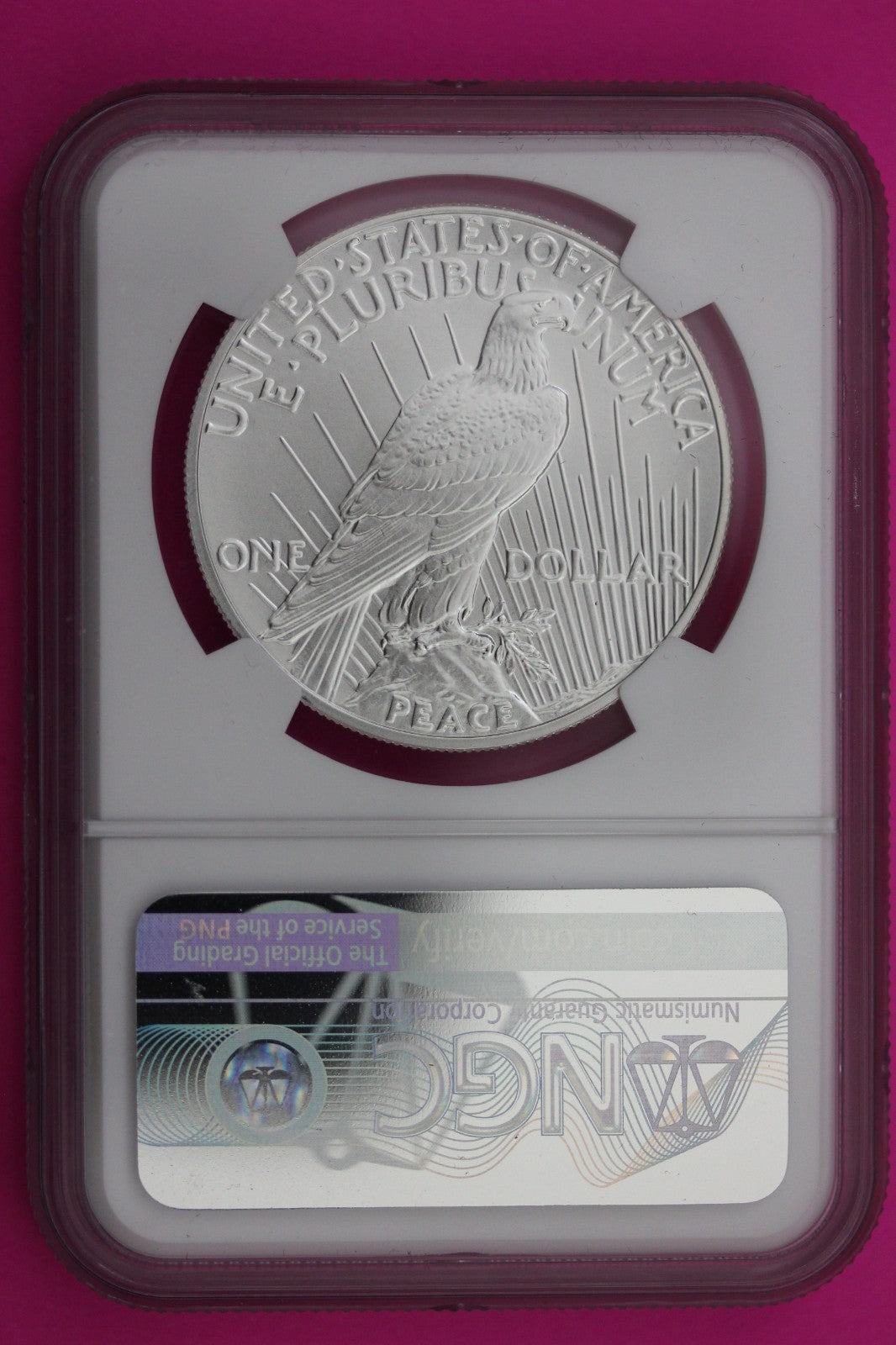 RARE 2021 MS 70 Peace Silver Dollar 1rst Day Issue NGC Authentic Graded Coin 608