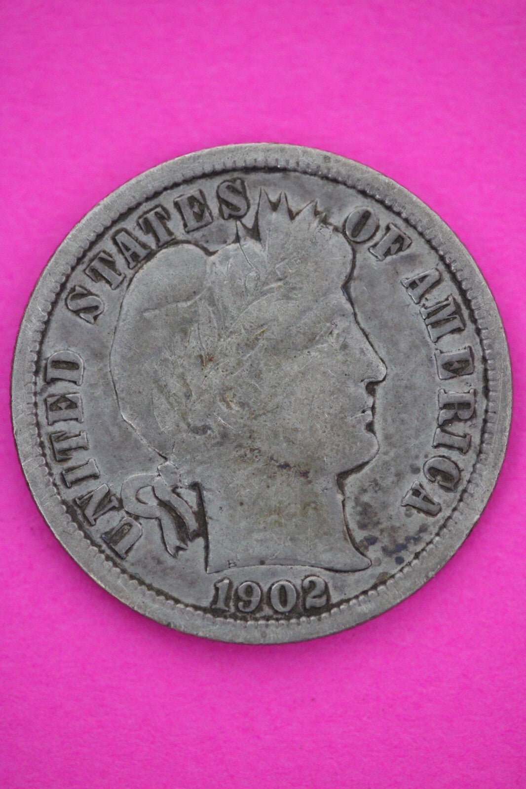 1902 O Barber Liberty Dime Scarce Semi Key Date Silver Coin New Orleans Mint 103