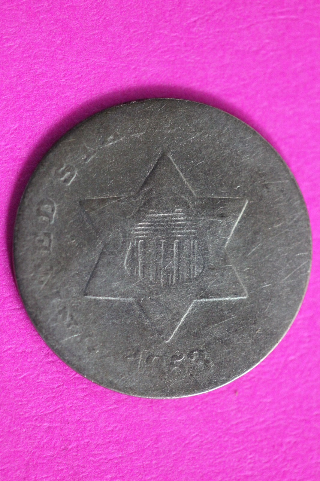 1853 Trime 3 Three Cent Silver Dime Exact Coin Shown In Pics Key Date 59