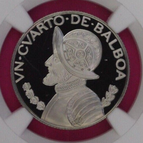 Top Pop 1983 Panama PF 70 Ultra Cameo Proof 1/4 Balboa NGC Certified Slab 827