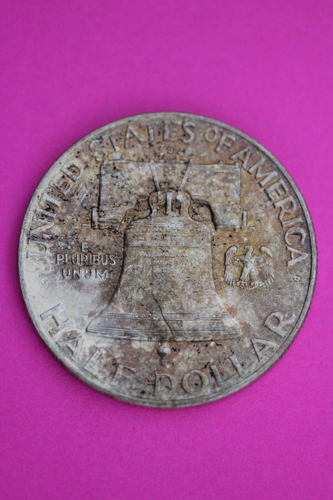 High Grade Toned 1951 D Ben Franklin Silver Half Dollar Exact Coin Shown 18